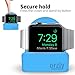Orzly Elegant Apple Watch Charger Stand Apple Watch for All Series Ultra 49mm 2025 Series 10 46/42mm 9/8/7 45/ 41mm SE2/SE/6/5/4 44/40mm 3/2/1 42/38mm Durable TPU - Gift Boxed - Blue