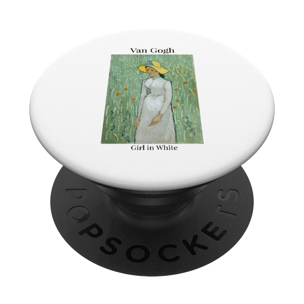 Van Gogh Girl in White Impressionist Art Vincent Van Gogh PopSockets Swappable PopGrip