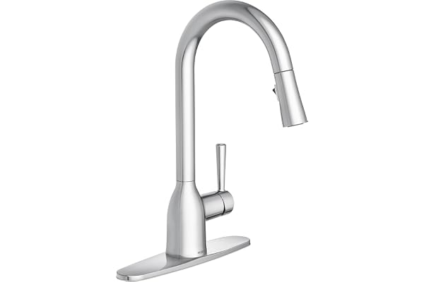 Moen 87233 Adler One-Handle High Arc Pulldown Kitchen Faucet with Power Clean, Chrome