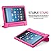 MoKo Case for All-New Amazon Fire HD 8 Tablet (6th/7th/8th Generation, 2016/2017/2018 Release) Kids Shock Proof Convertible Handle Light Weight Protective Stand Cover Case for Fire HD 8,Magenta