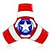 Marvel Heroes - Metal Fidget Spinner Toy Helps Focusing, Stress Reducer/Relief Perfect For Boredom EDC ADD Anxiety and Autism for Adult & Children, High Speed and Quiet Bearing (Captain America)