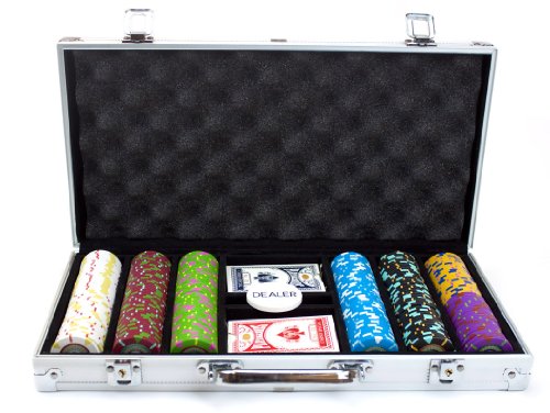 Claysmith Gaming 300-Count 'The Mint' Poker Chip Set in Aluminum Case, 13.5gm
