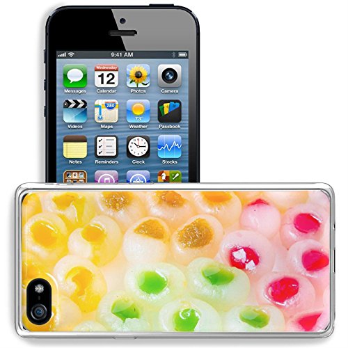 Luxlady Apple iPhone 5/5S Clear case Soft TPU Rubber Silicone Bumper Snap Cases iPhone5/5S IMAGE ID 31240202 Thai style longan filled with jelly jewel jelly longan