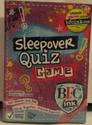 Bfc Ink Sleepover Quiz Game