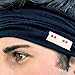Kooshoo Black Headband For Men. Premium Sports And Chef Men's Headband That Wicks Sweat and Never Slips.