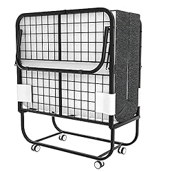 Foxemart Folding Bed with Mattress Portable