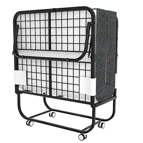 Foxemart Folding Bed with Mattress Portable