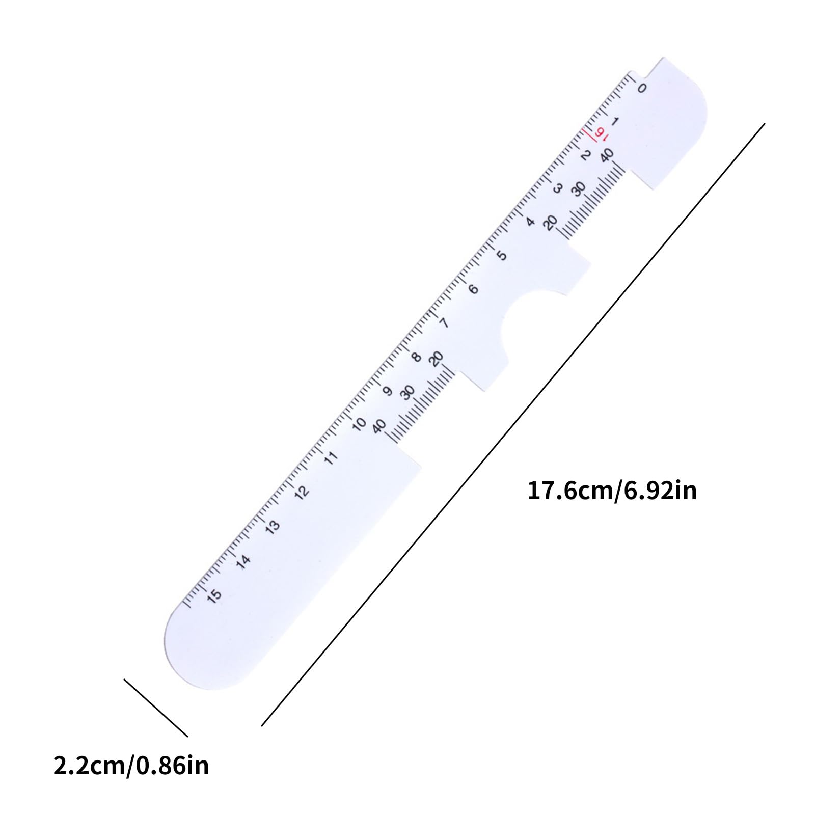 Measure Eye Ruler Mua 2 Pack Pd Ruler Pupil Measurement Tool, Measuring Tools, Pupil ...