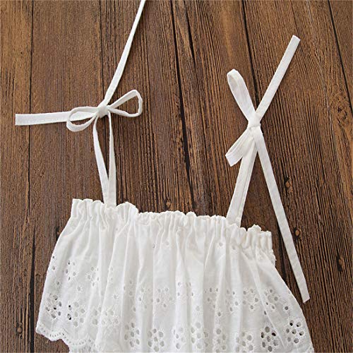 BOIZONTY Toddler Kids Baby Girls Ruffle Strappy Tube Top Irregular Maxi Skirt Outfit Dress Set Summer Clothes (Irregula Skirts, 2-3 Years) - Thumbnail 7
