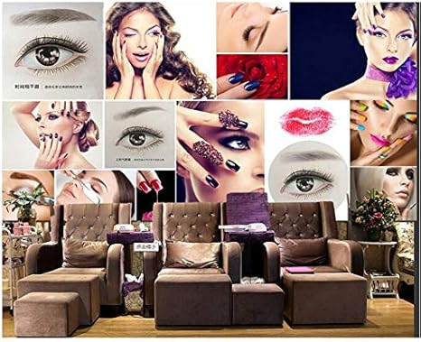 Amazon Meaosy カスタマイズされた Hd Sketch メイクアップ壁紙リップポスター 背景 装飾絵画 ビューティーサロン絵画 3d壁紙 Lsvgcaa 壁紙