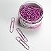 Officemate Breast Cancer Awareness PVC Free Giant Color Coated Paper Clips, 80per Tub, Pink (08908)