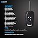 ECCPP 2X Replacement fit for Uncut Keyless Entry Remote Key Fob Shell Case GMC Terrain/Buick Allure LaCrosse Regal Verano Encore/Chevrolet Camaro Cruze Malibu Equinox Sonic Impala OHT01060512
