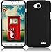 HR Wireless LG Realm Exceed 2 Ultimate 2 L70 LS620 VS450 L41C Rubberized Cover Case -- Retail Packaging - Black