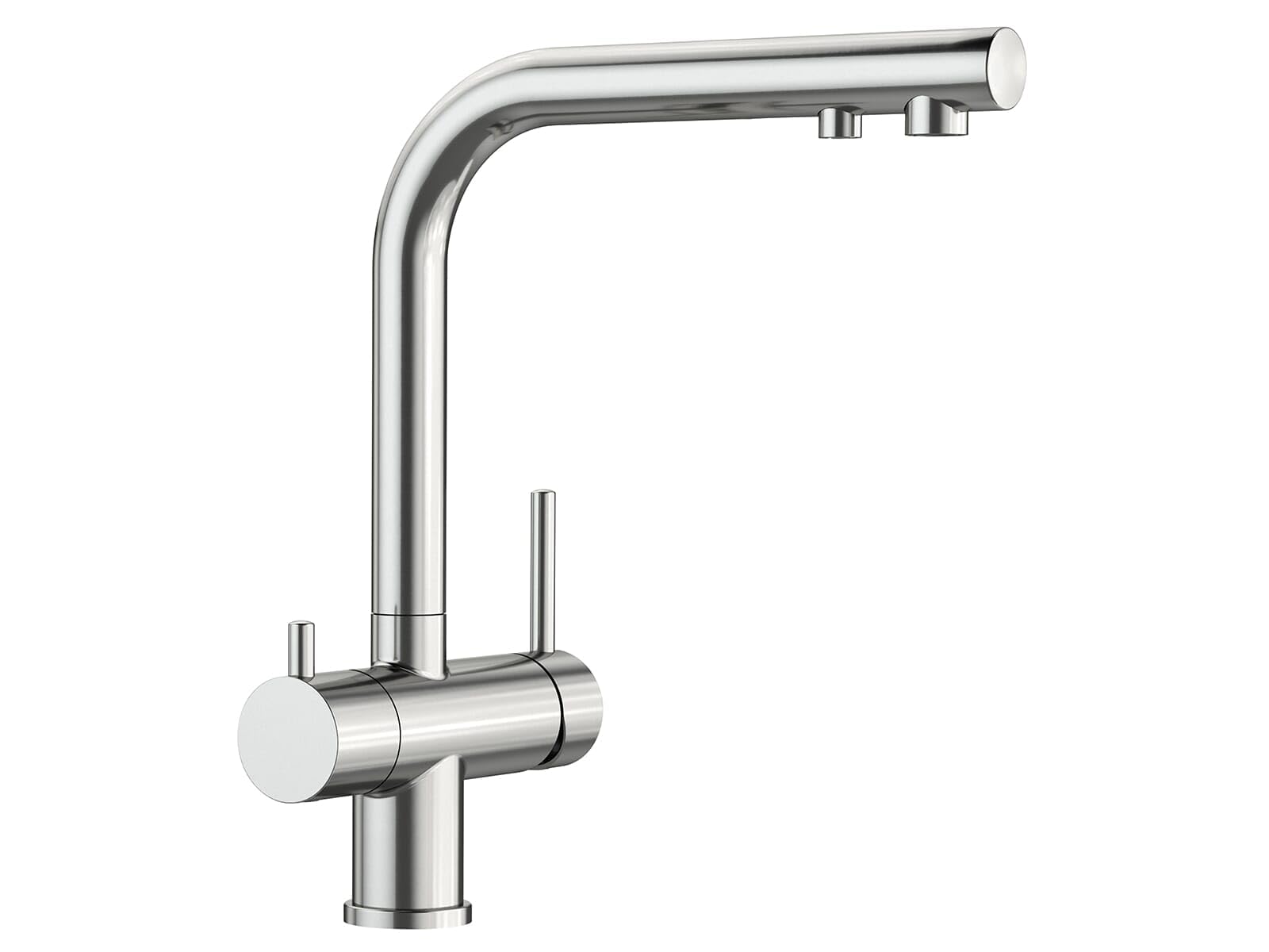 BLANCO FONTAS II Filter | Kitchen Mixer tap in PVD Steel | High-Pressure | Non-Return Valve | Ceramic Cartridge | Assured Water Quality & Water-Saving | Separate Filter Required | [16x25.3x30 cm]
