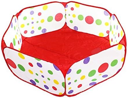 Hexagon Polka Dot Playpen For Babies (Balls NOT Included) Playpens for Puppy Dogs Pet 1.2M