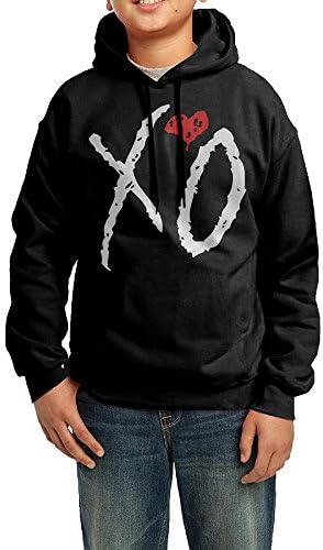 Youth The Weeknd XO Logo Vintage Hooded Sweatshirt