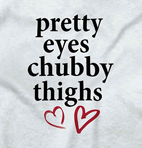 Pretty Eyes Chubby Thighs Cute Funny Infant Flirt Hearts Baby Onesie Bodysuit