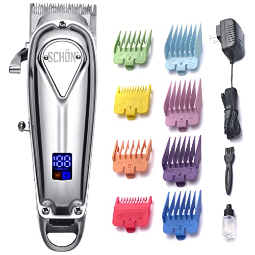 SCHON Cordless Rechargeable Hair Clipper and Trimmer for Men, Women