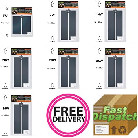 Reptile Heat Mats - 5W / 7W / 14W / 20W / 28W / 35W / 45W (45W (28cm X 80cm))