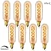 SooFoo E12 Candelabra Light Bulbs, Vintage Chandelier Edison Light Bulbs, 60W, 120V, 320 Lumen, Mini Tube Shape Dimmable Decorative Incandescent Bulb