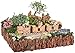 Joykick Fairy Garden Train Kit - Miniature Hand Painted Figurine Statues with Accessories - Set of 6pcs for Your House or Lawn Decor