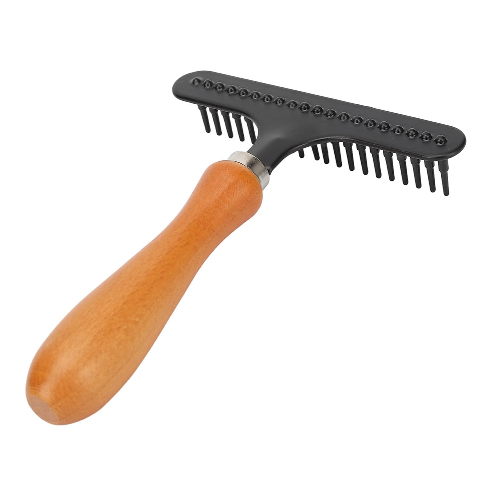 Carpet Rake Handheld Carpet Comb for Cleaning Grooming Stainless Steel Hair Groomer Rug Rake for Beauty Salon Making Carpets Restore Softness