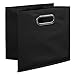 Niche Cubo Foldable Fabric Storage Bins, Black, Set of 12
