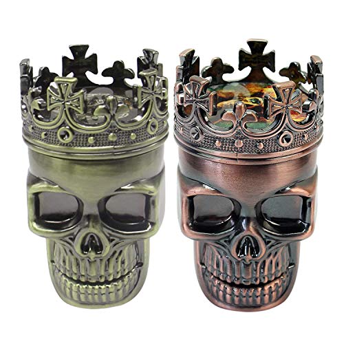 Small Size 3 Layers Men Skull Head Shape Grinder Portable Herb Tobacco Herb Spice Crusher Hookah Smoking Accessories