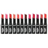 12pc Nabi Cosmetics Professional Matte Lipstick set of 12 Amazing Colors #MLS25-36