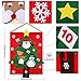 PartyTalk Felt Christmas Tree Snowball Toss Game for Kids, Christmas Games for Adults and Kids Party Decorations, Christmas Kids Gifts with 3 Snowballs