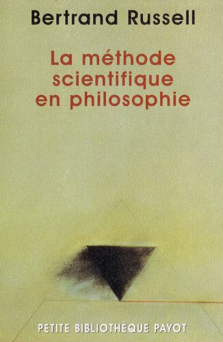 La  méthode scientifique en philosophie