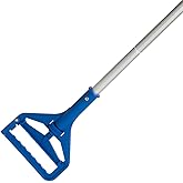 Commercial Heavy-Duty Mop Handle, Industrial-Grade Replacement Part, Clamp-on Design, Universal Fit (Bule)