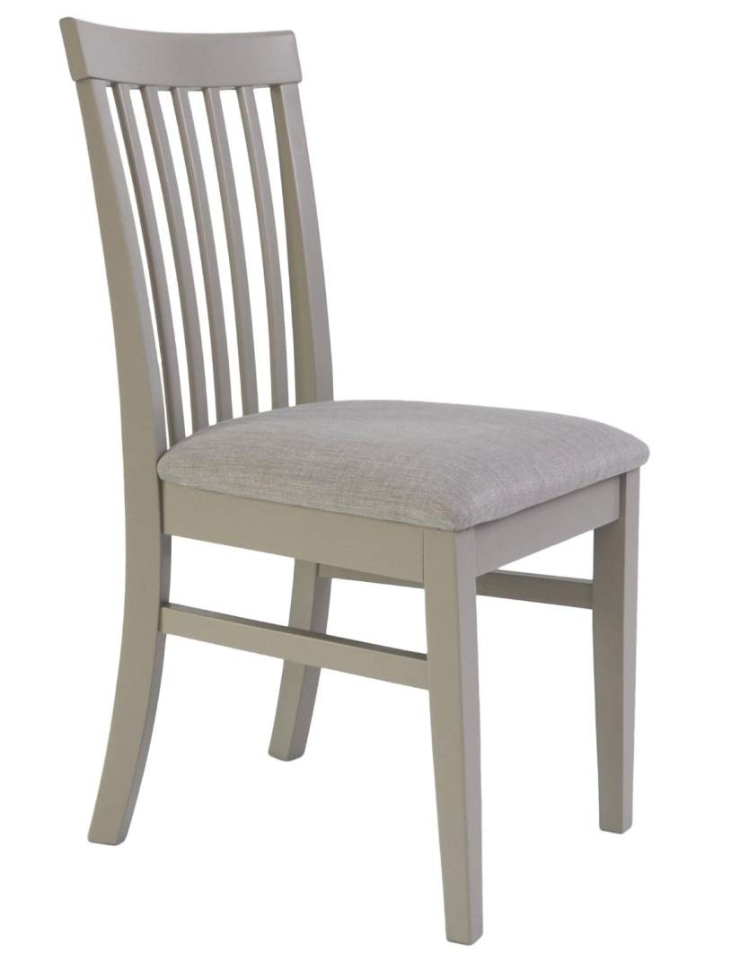 Dove Grey kitchen dining chair with thick cushion seat Florence High
