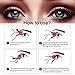 Magnetic Eyelashes [No Glue] Black False Eyelashes Set for Natural Look - 3D Full Eye Fake Lashes Extensions -Reusable Long and Soft (2 Pair/4 Pcs)