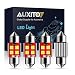 AUXITO CANBUS Error Free 4-SMD 3030 Chipset 31mm (1.25 inch) DE3175 DE3021 Festoon Xenon White LED Bulbs Replacement for Map Dome License Plate Lights Lamps (Pack of 4) primary