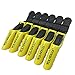 6pcs Salon Croc Hair Styling Clips-Sectioning Plastic Alligator Hair Clip For Thick Hair-Non-Slip DIY Accessories Hairgrip for Women and Girls (Yellow)