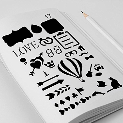 DIY Drawing Template, SWPS Painting Template Tool for Diary Scrapbook Craft Projects