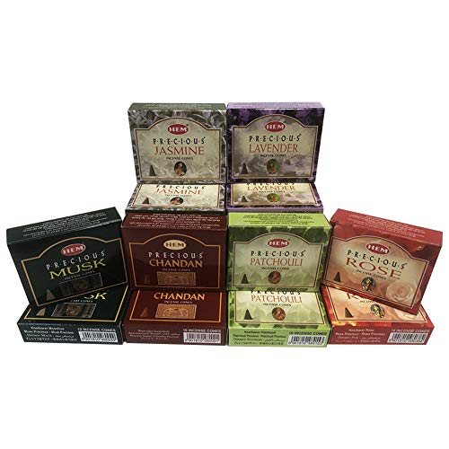 Hem Incense Cones Variety Pack 2 And Cone Incense Burner Bundle With 6