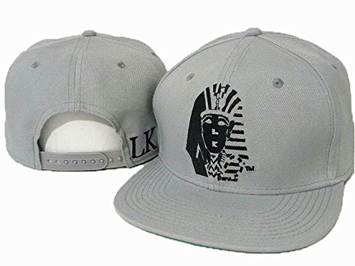Last Kings Snapback Hats Brand New Men & Women Designer Strapback Caps Og Tut Hat Features a Custom 6 Panel Snapback Hat with Embroidered Logo (Lk- Grey)