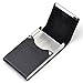 Ayliss Bussiness Card Holder Top Quality Stainless Steel Leather Magnetic Shut
