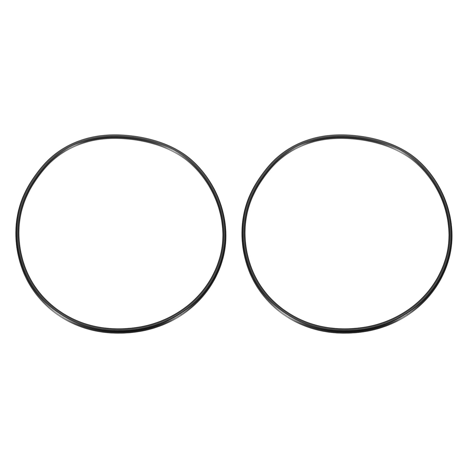 Photo 1 of uxcell 2Pcs AS-264 O-Rings, Nitrile Rubber O-Rings 7-1/2" ID, 7-3/4" OD, 1/8" Width Round Sealing Gasket for Hydraulic Pneumatic Systems Sealing Repair (90 Durometer, Black)