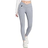 baleaf Women's Fleece Lined Leggings Waterproof Hiking Petite Pants Zipper Pockets Winter Thermal Warm Cold Weather