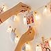 Solar String Lights, Oak Leaf 30 LEDs Waterproof Glass Jar LED Fairy Lights for Outdoor Garden Backyard Wedding Indoor Party, Warm White,9.8 ft
