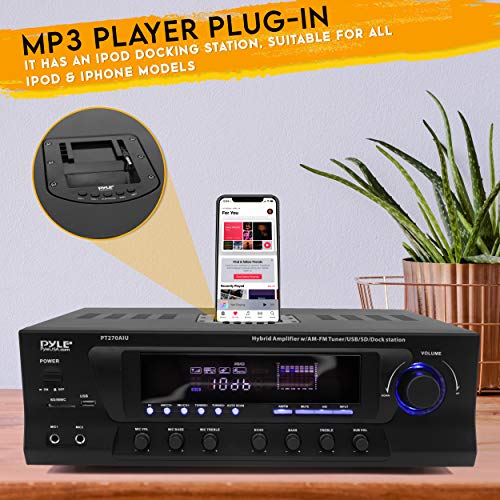 Pyle 300W Digital Stereo Receiver System AM/FM Synthesized