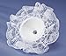 Darice 35600-1 11-Inch Lace Collar Bouquet Holder, 12-Inch, White