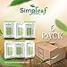 Simpleaf Flushable Wipes: Eco- Friendly, Thick and Effective, Paraben and Alcohol Free, Hypoallergenic and Safe for Sensitive Skin, Vitamin E with Soothing Aloe Vera (6 Packs)