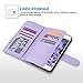 ULAK Compatible with iPhone 8 Plus/iPhone 7 Plus Wallet Case with Card Holder, Premium PU Leather Flip Cover with Kickstand Magnetic Closure Shockproof Case for iPhone 7 Plus/8 Plus, Purple