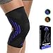 NEWZILL Compression Knee Brace for Knee Pain - Braces and Supports Knee for Pain Relief, Meniscus Tear, Arthritis, Injury, Running, Joint Pain, & Support - BEST Knee Sleeve (Black/Blue, Medium)
