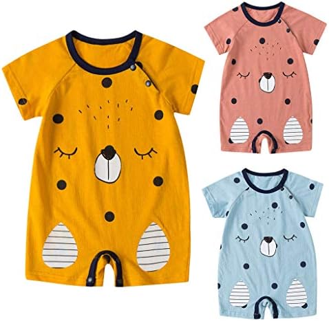 Sameno 2019 NewbornBaby Boy Kids Girls Cartoon Infant Summer Rompers Outfits Clothes