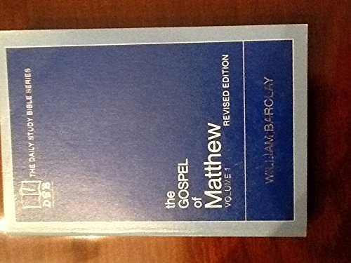 The Gospel of Matthew Volume 1 Chapters 1 - 10:... 0919532047 Book Cover